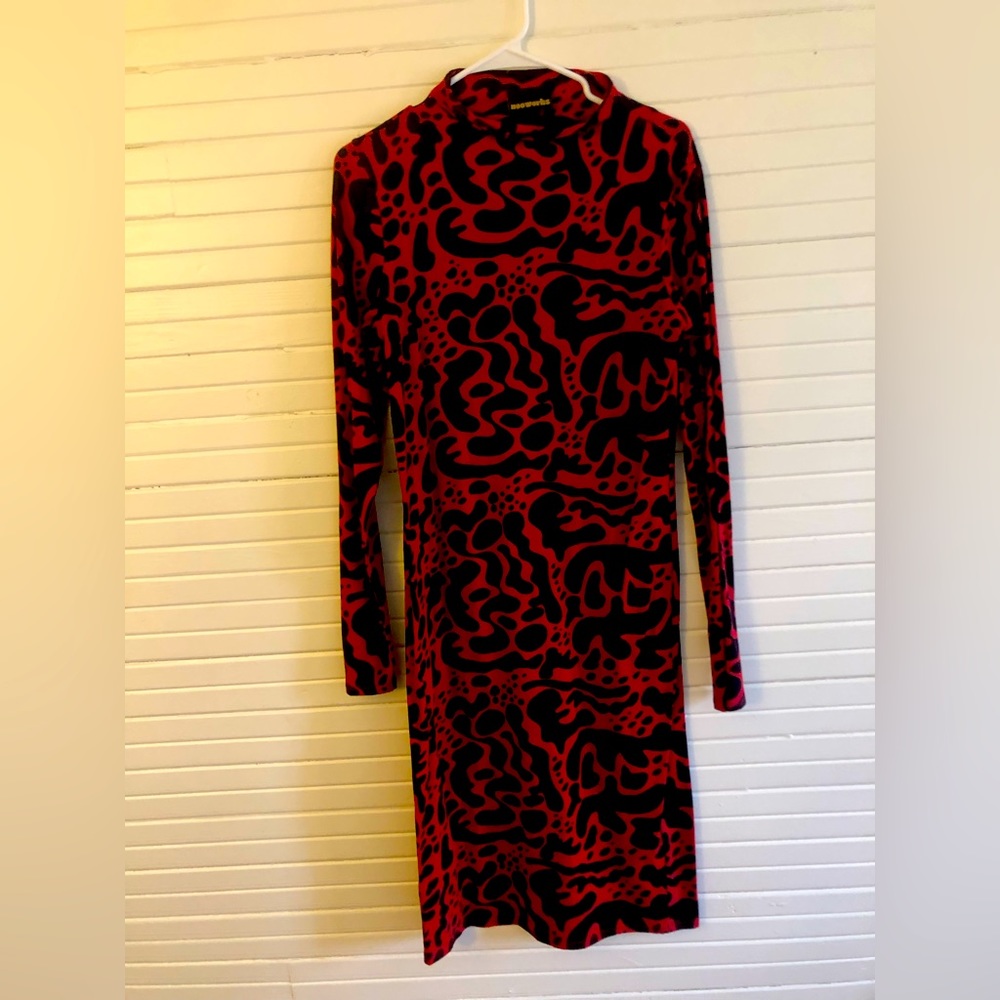 Red and Black Nooworks dress